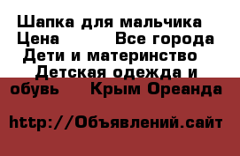 Шапка для мальчика › Цена ­ 400 - Все города Дети и материнство » Детская одежда и обувь   . Крым,Ореанда